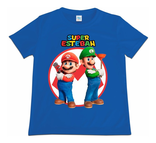 Franela Camisa Para Niño Super Mario Bros Algodon