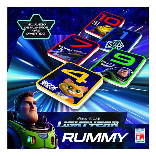 Disney Pixar Rummy Lightyear Juego De Mesa Fotorama