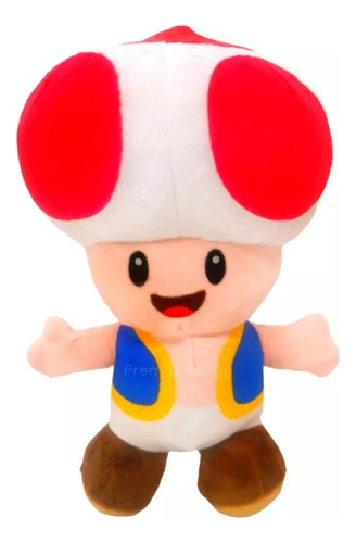 Peluche Hongo De Mario Bros Toad Rojo. Calidad Premium!