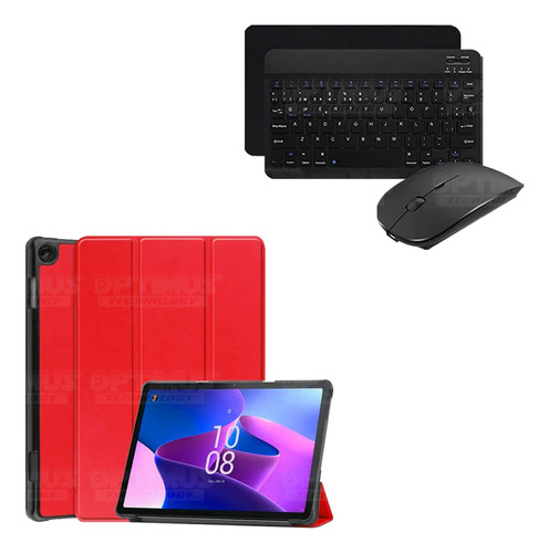 Kit Teclado Bluetooth Y Estuche Para Lenovo M10 3gen Tb-328