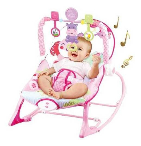 Imagen 3 de 9 de Mecedoras Para Bebe Recien Nacido Vibradora Con Juguetes