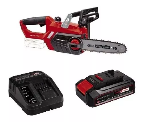 Motosierra eléctrica a batería Einhell GE-LC36/35+KIT 4AH+KIT 4AH color  rojo/negro