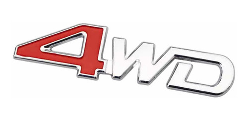 Emblema 4wd Metálico 8.7cm X 1.7cm