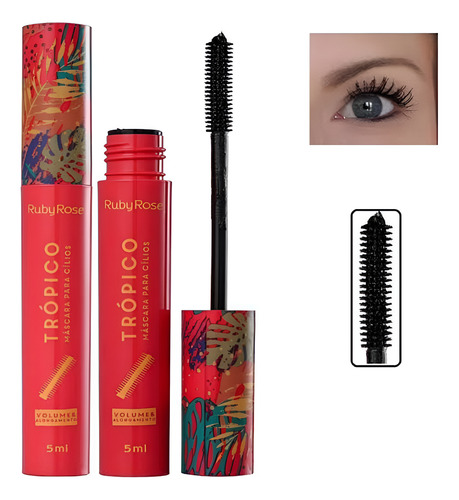 Mascara Para Cilios Volume E Alongamento Hb502 Ruby Rose