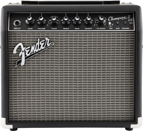 Amplificador De Guitarra Fender Chapion Ii 25 Color Negro Negro