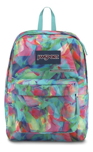 Mochila Urbana Jansport Mochila Digibreak Color Turquesa Colores Tropicales 25l