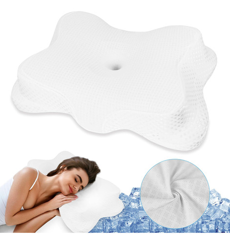 Almohada Refrescante, Almohada Cervical De Espuma Viscoelast