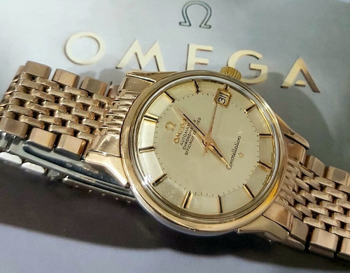 Relogio Omega Constellation Pie Pan Clássico 60 Plaque Rose