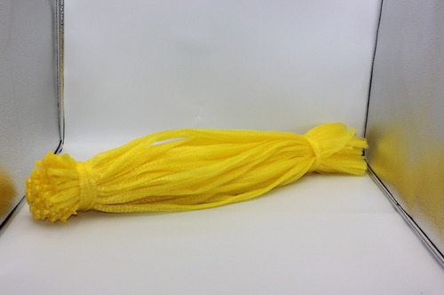 Bolsa De Red Extruida Sellada 500 Piezas Color Amarillo40x60 Amarillo