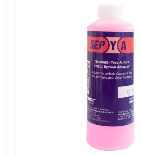 Separadores Yeso-acrilico Sep Y A. Mcd Dental. 250 Ml