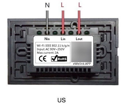 Interruptor Wifi Inteligente Sonoff Touch De T1 Apagador