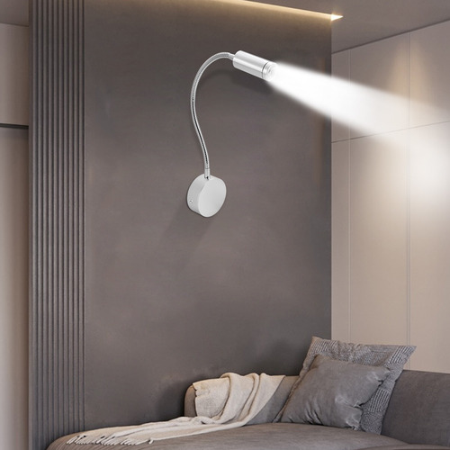 Lámpara Led Flexible De 1 W, Ajustable En La Pared, Montada