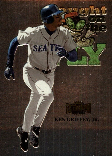 Mlb Ken Griffey Jr - Metal Universe Caught Fly 1999 # 233