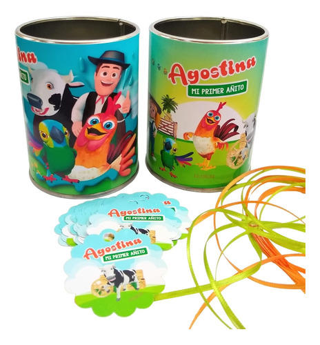 10 Latas Lapiceros Souvenir Cumple Fiesta Infantil Regalo