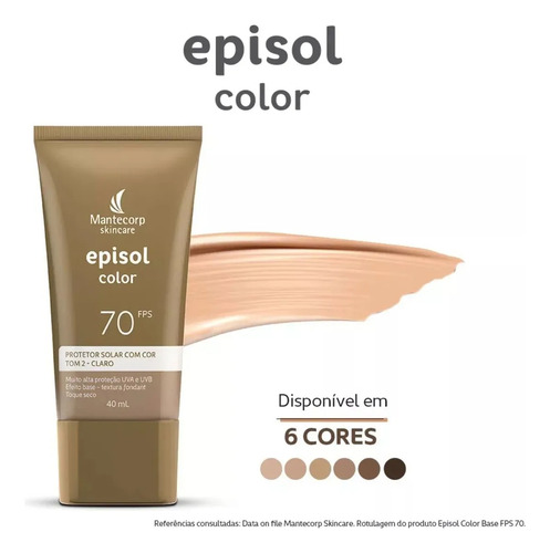 Mantecorp Episol Crema Solar Fps 70 Tono 2 Transparente 40ml