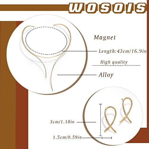 Wosois Gargantilla Collar Pendientes Conjunto Gargantillas G