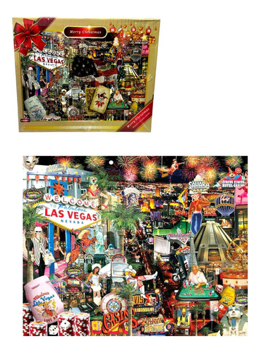 Rompecabezas Merry Christmas Viva Las Vegas Puzzle 1000 Pzs