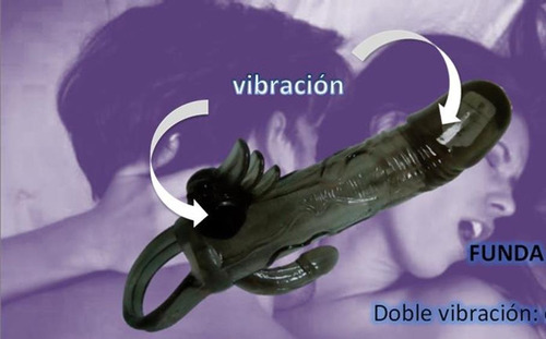 Funda Con Doble Vibrador