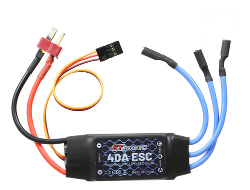 Controlador Esc 40a Boat F450 Plug T Sin Escobillas Fpv Gtsk