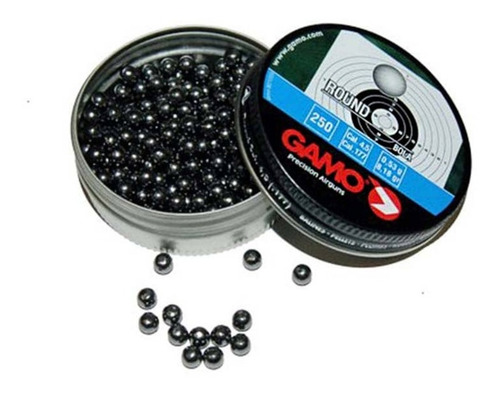 Imagen 2 de 10 de Balines Gamo Round 4.5 X250u Esfericos Premium Caza - Swat