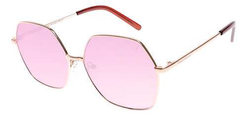 Óculos De Sol Feminino Chilli Beans Metal Hexagonal Rosé