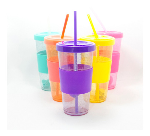 Imagen 5 de 10 de Vaso Termico Plastico Stark Glitter Kuchen