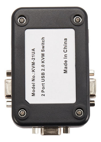 Conmutador Usb Kvm, 2 Puertos, Vga Y Svga, Caja De Conmutaci