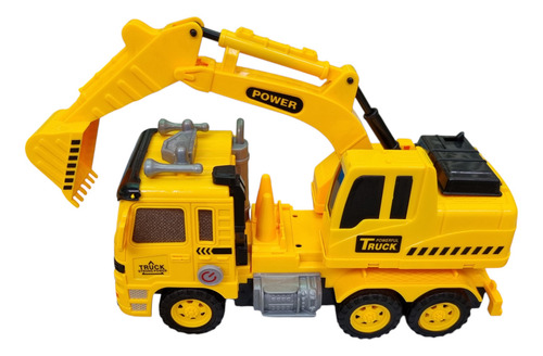 Juguete Vehículo De Construcción Camión Con Excavadora Emite Luces Y Sonido