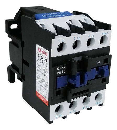 Contactor Eléctrico Ac Cjx2-2510 220v 50/60hz Bobina 3p 25a