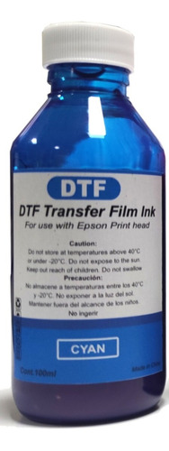 Tinta Dtf 100ml C M Y K  Para Impresoras Epson