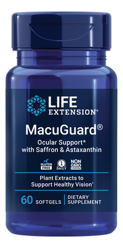 Life Extension Macuguard Ocular Support With Saffron & Astax