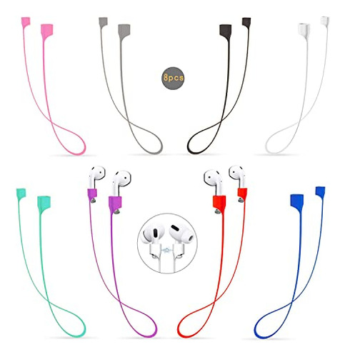 Qytojqx AirPods Strap Magnetic Anti-lost Leash Sports String