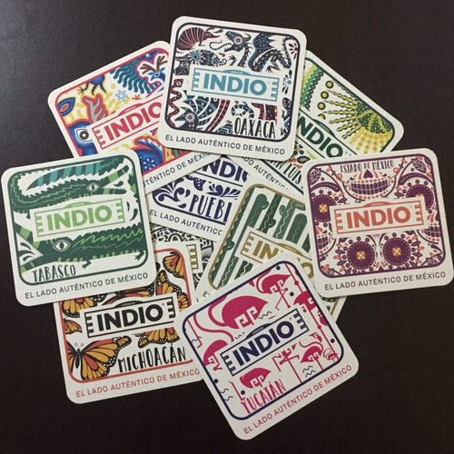 Set Posavasos Cerveza Indio Edición Estados