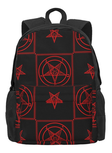 Mochila Baphomet Bandana Para Mujer, 3d Trend Children Sc