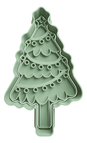 Cortador De Galletas Árbol De Navidad Con Adornos