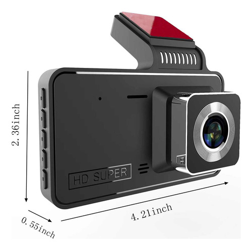 Grabador De Conducción Con Lentes De Pantalla 1080p De Alta