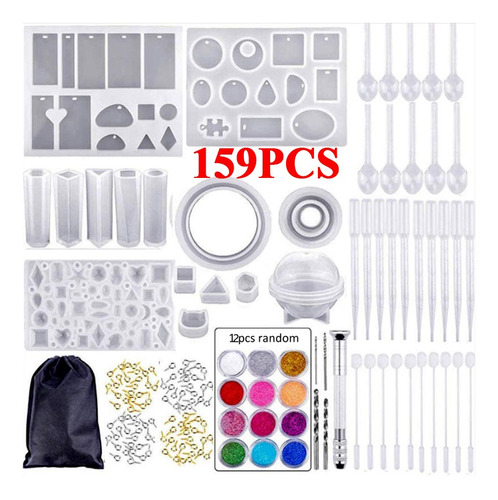 Moldes De Resina De Silicona Fundido Y Llavero De Joyería De