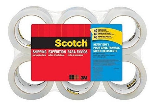 Scotch Heavy Duty Shipping Cinta De Embalaje 3 Nucleos 188 X