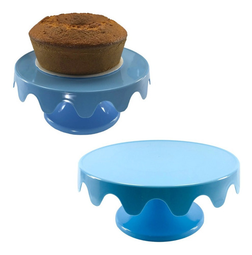 Kit 2 Boleiras 28 X 12 Cm Com Pé Desmontável Várias Cores