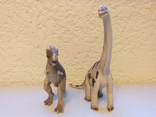 Lote De 2 Figuras Schleich, Dinosaurios, Año 2002