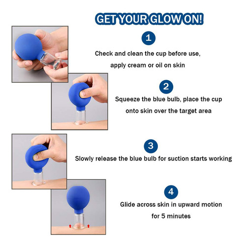 4pcs Silicone Massage Body Cups Facial Vacuum Cupping