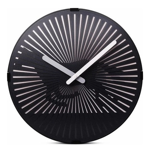 Reloj De Pared Con Imagen En Movimiento - Caballo Con Sonido Color de la estructura Negro Color del fondo Blanco
