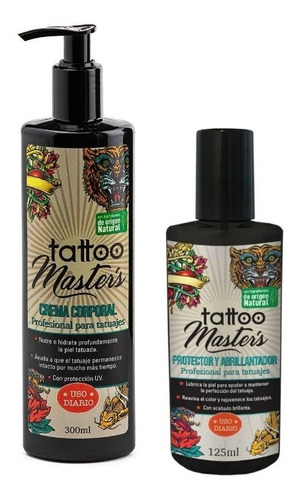 Tatto Masters Protector Abrillantador + Crema Corporal Mw