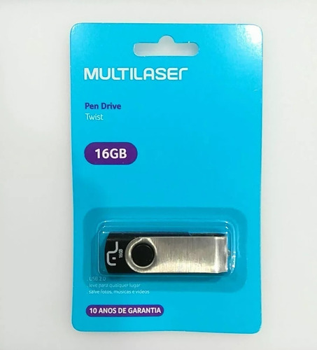Kit Com 3 Pen Drive 16gb Usb 2.0 Multilaser Lacrado Original