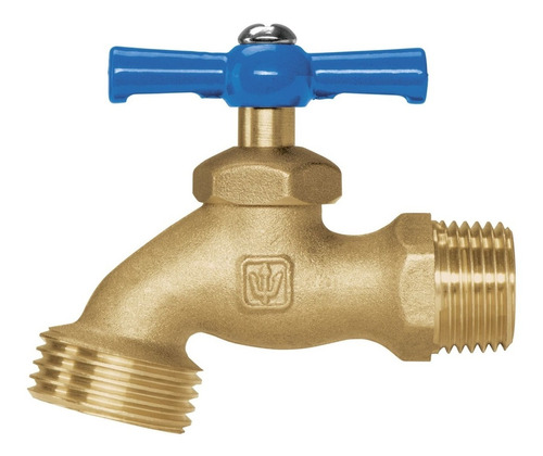 Llave De Paso Para Manguera Jardín Bronce 1/2 Foset Ll-19p