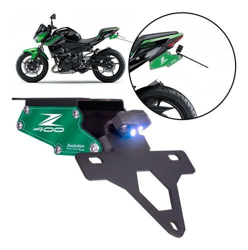 Eliminador De Rabeta Z400 Z 400 19 20 Suporte De Placa 