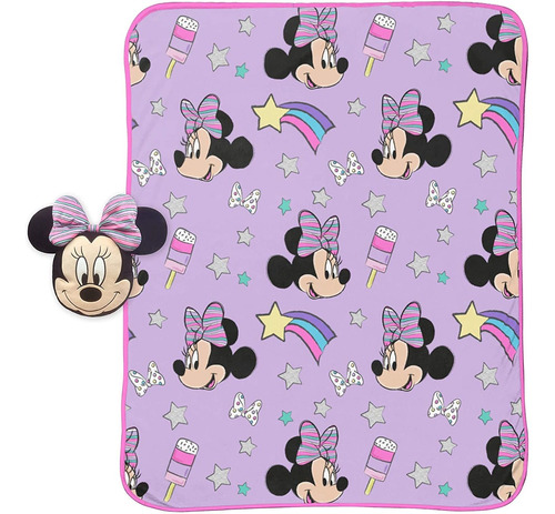 Disney Minnie Raton Unicornio  X  Niños Manta Suave Es...