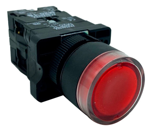 Botao Pulsador P20ifr-r-1c Vermelho 220v Na+nf  Metaltex