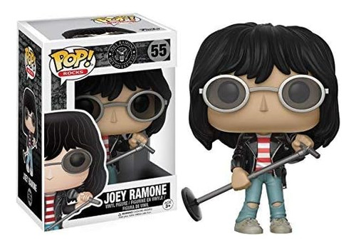 Figura De Vinilo Pop Rocks Music Joey Ramone (incluye E...