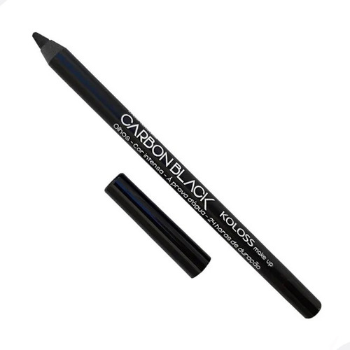 Lápis Delineador A Prova D´água Preto Carbon Black Koloss